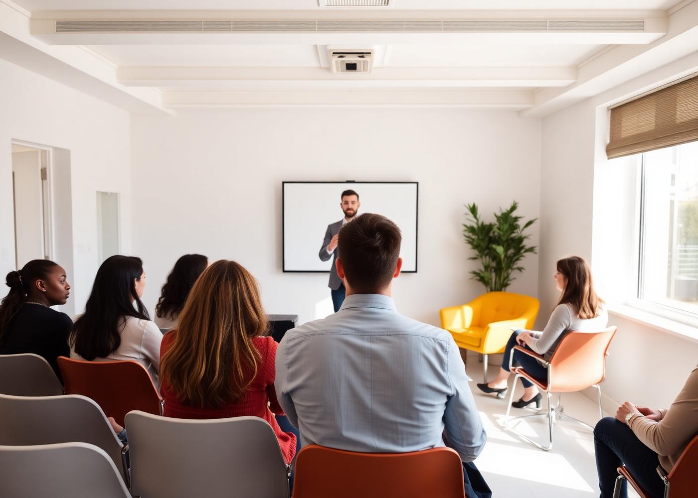 Practitioner-led training session with a corporate team